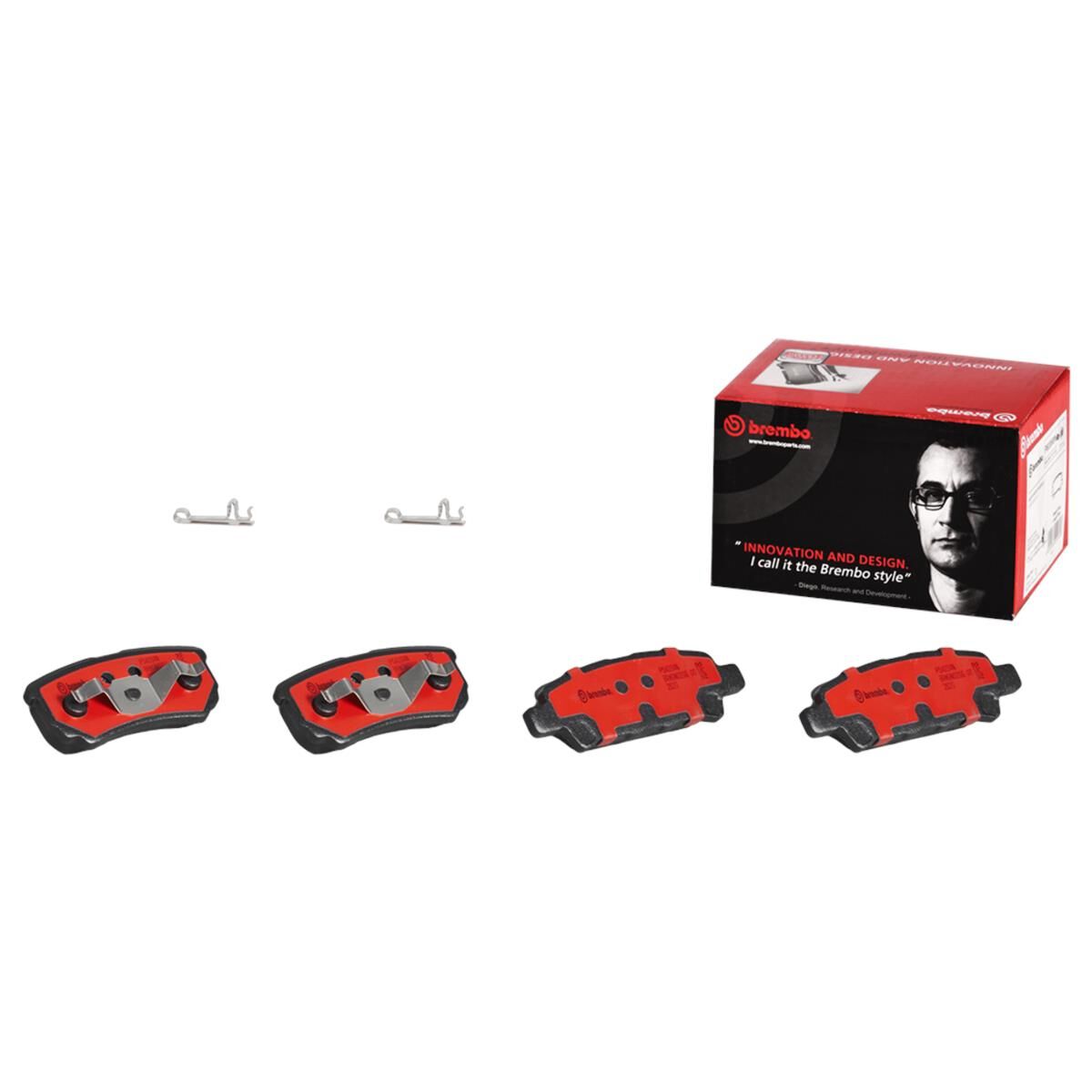 BREMBO DISC PAD SET NAO CERAMIC, , scaau_hi-res