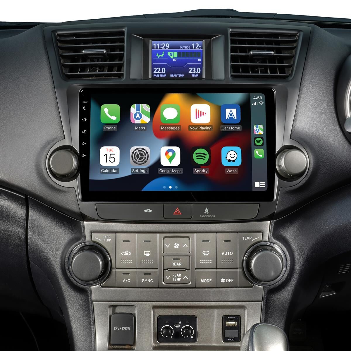 10" MULTIMEDIA RECEIVER TO SUIT TOYOTA KLUGER (2007-2013) - NON-AMPLIFIED, , scaau_hi-res