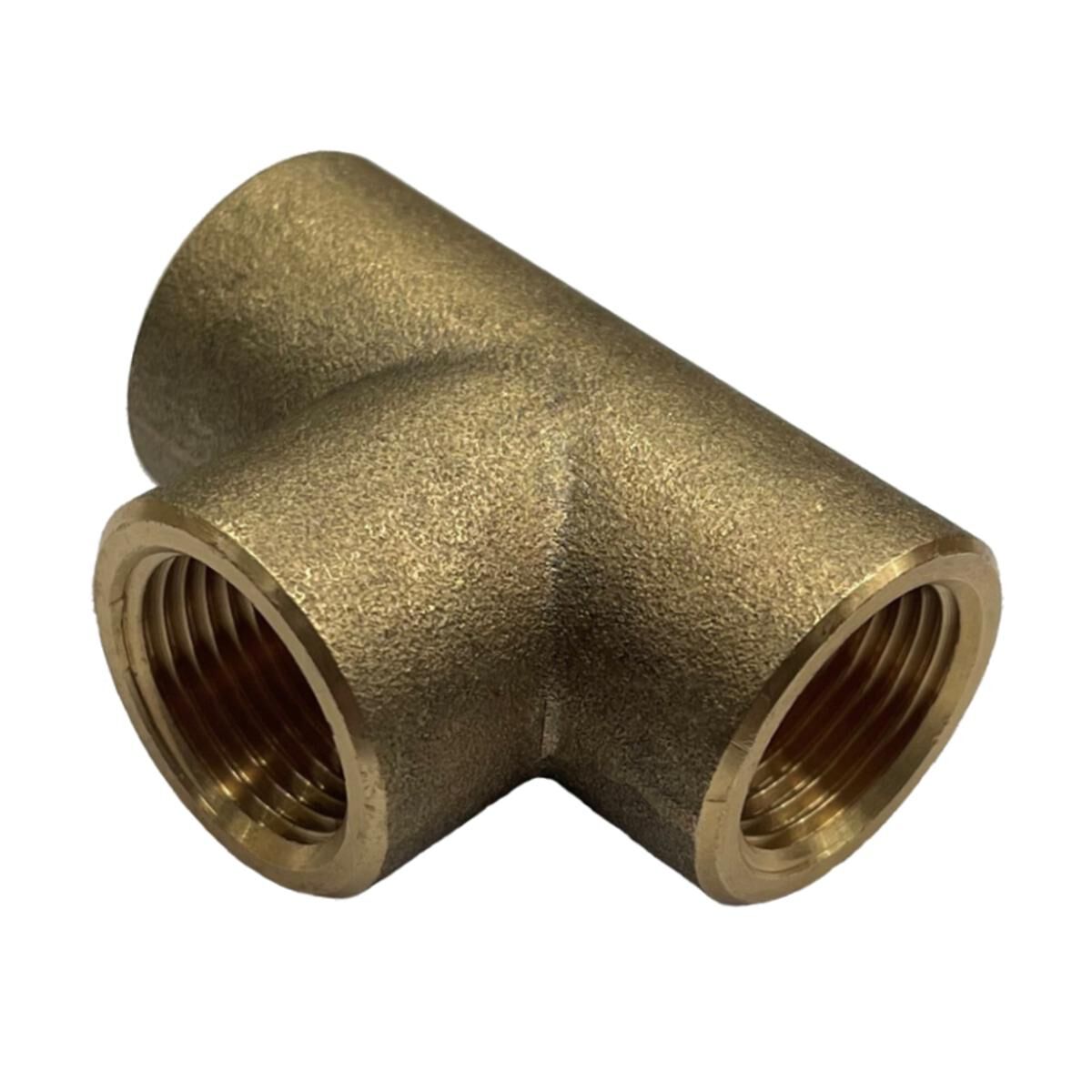 Brass Female Tee 3/8 Bsp, , scaau_hi-res