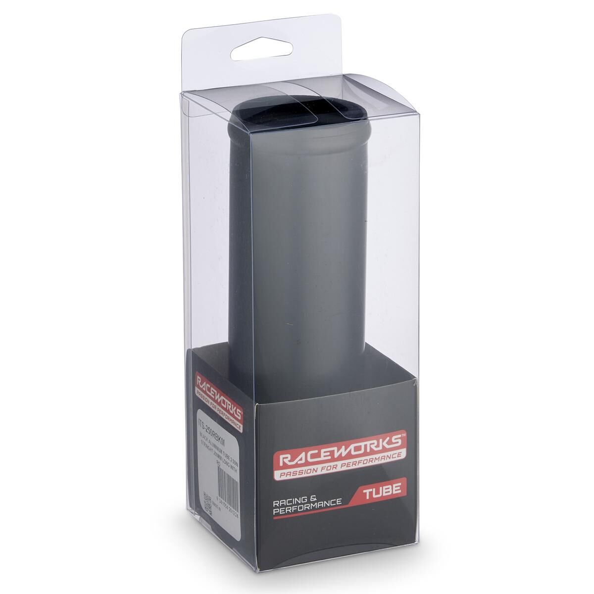 BLACK PERFORMANCE INTAKE 2.50IN STRAIGHT 200MM LONG, , scaau_hi-res