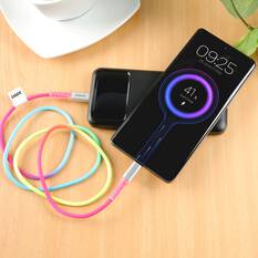 LASER USB-C CABLE RAINBOW 60W 1M – FAST CHARGING, DATA SYNC, NYLON BRAIDED, DURABLE, , scaau_hi-res