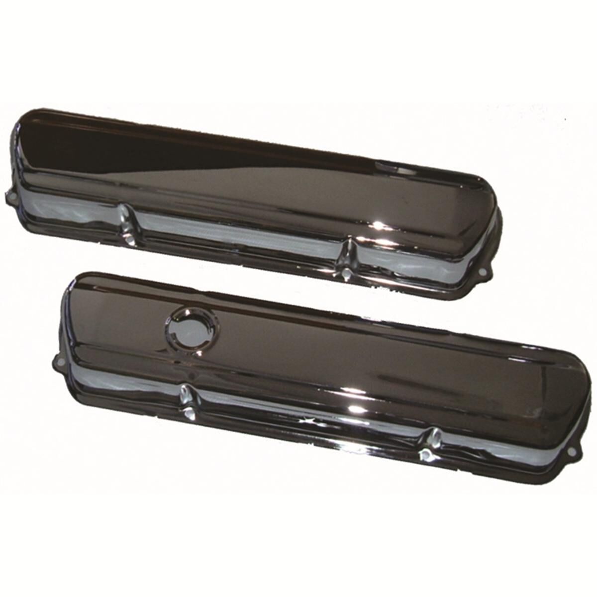 Valve Covers OEM Style Low Holden V8 Blue/Black Motor Chrome, , scaau_hi-res