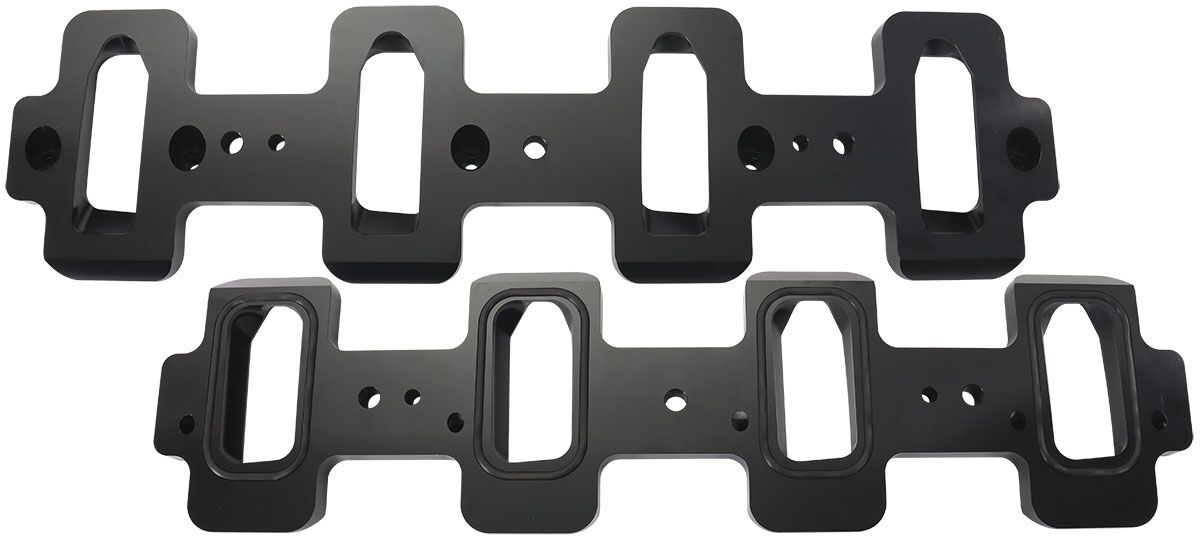 Aeroflow GM LS Intake Adapter Cathedralto Rectangle Head, LSa Charger ...