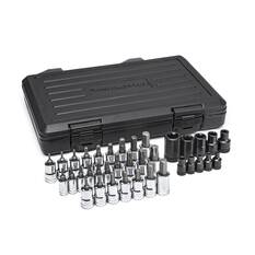 36 PC. 1/4”, 3/8” & 1/2” DRIVE STANDARD HEX, E-TORX® & TORX® BIT METRIC & SAE SOCKET SET, , scaau_hi-res