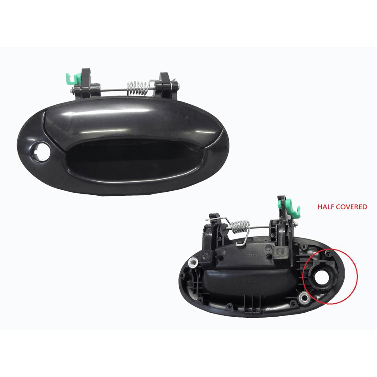 HYUNDAI LANTRA  J2  09/1995 ~ 12/1998  FRONT OUTER DOOR HANDLE  RIGHT HAND SIDE  KEY HOLE HALF COVERED, , scaau_hi-res