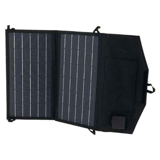 20W PORTABLE FOLD SOLAR PANEL 560mm x 355mm x 15mm BLACK, , scaau_hi-res