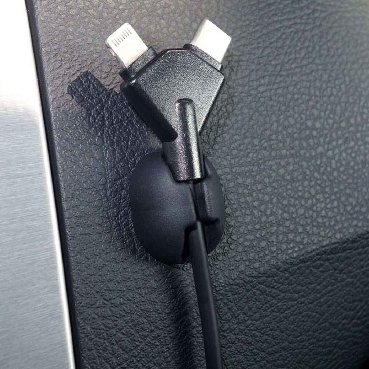 In car shop cable clips