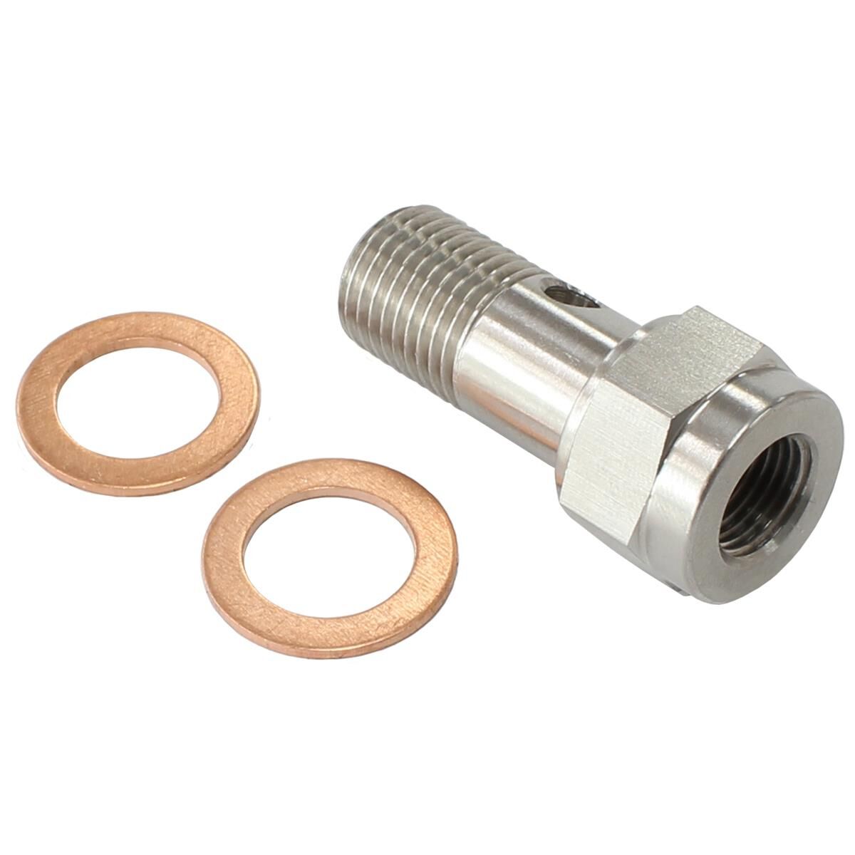 BANJO BOLT M12 X 1.25MM SS304 25MM LONG WITH 1/8" PORT, , scaau_hi-res