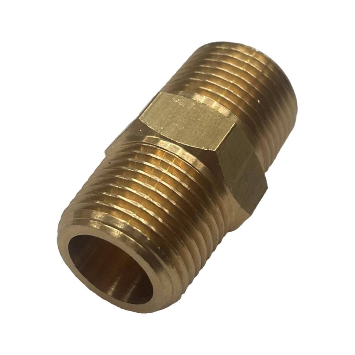 Brass Hex Nipple 3/8 Bsp, , scaau_hi-res