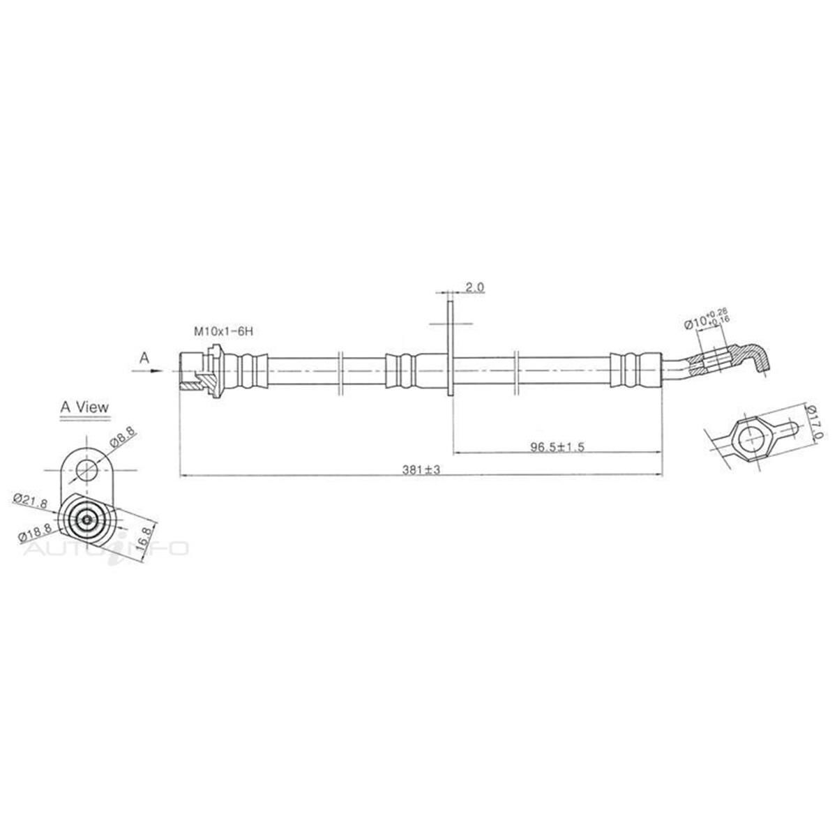 HOSE ASSY FRH TOYOTA MR2 Z, , scaau_hi-res