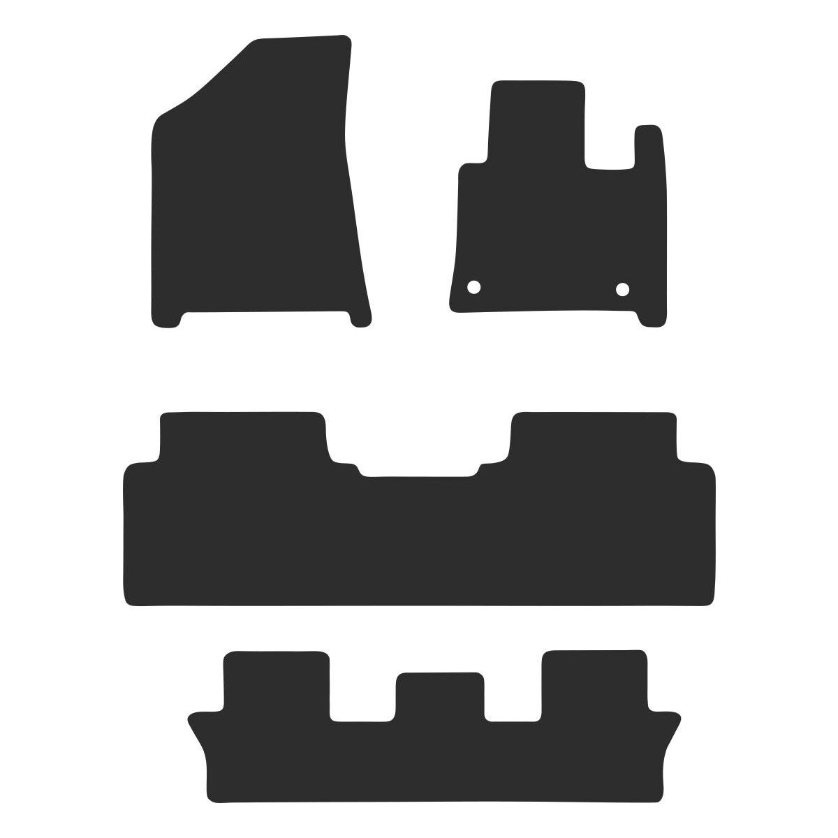 LUXURY CARPET CAR MATS FOR HYUNDAI SANTA FE (5TH GEN 7 SEAT) 2024 ONWARDS, , scaau_hi-res