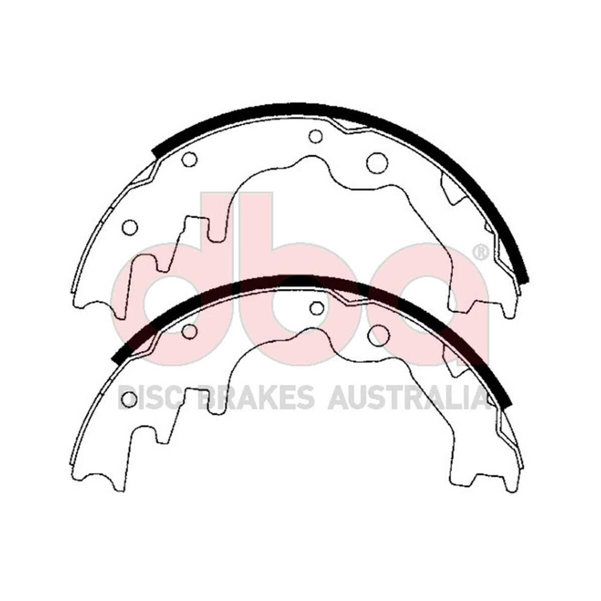 Street Series Brake Shoes [Ford Courier/Mazda BSeries 1985-06 260mm], , scaau_hi-res