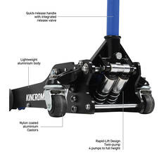 KINCROME 1450KG ALUMINIUM/STEEL FRAME GARAGE JACK, , scaau_hi-res