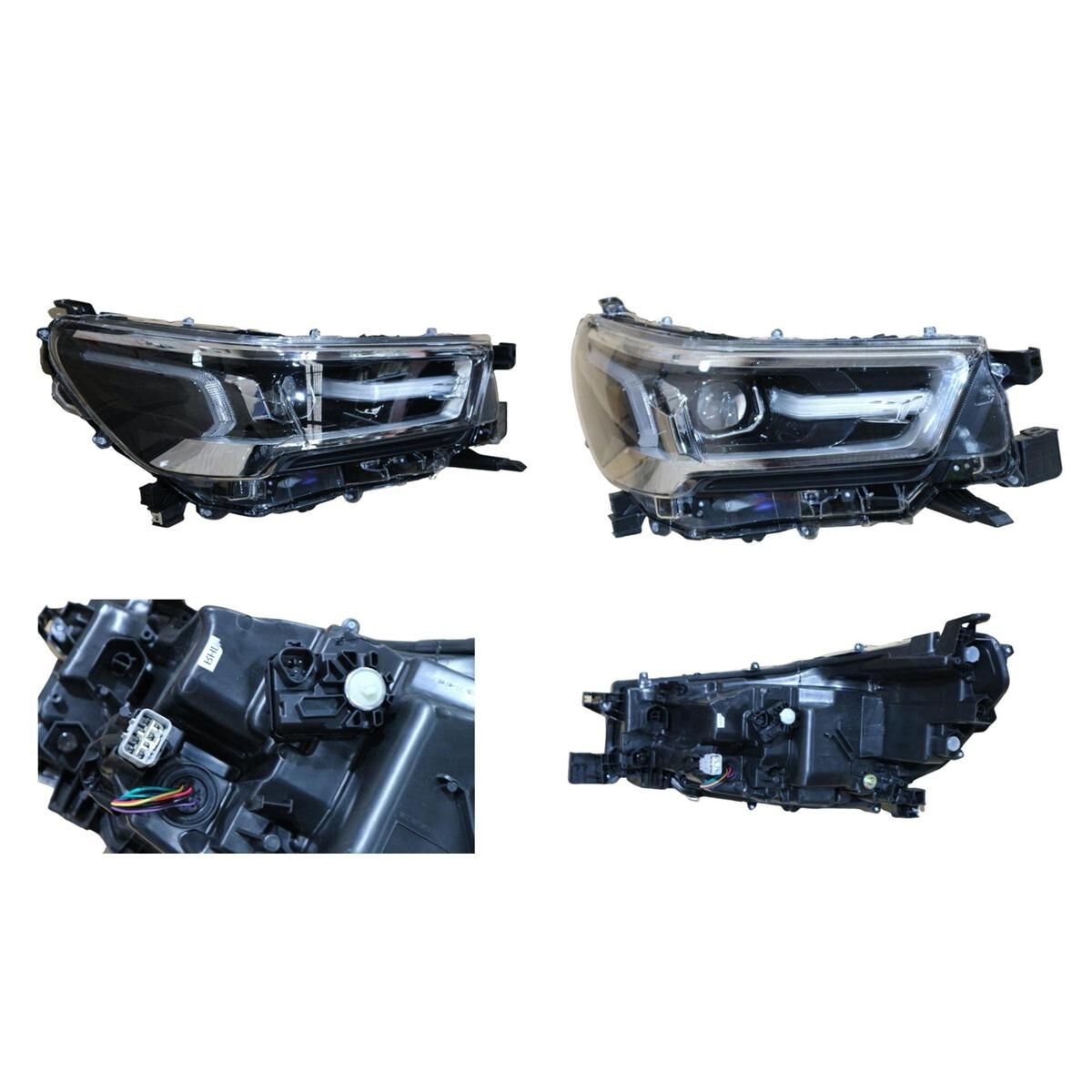 HILUX (2WD/4WD) 5/20- HEADLIGHT (CHROMED SURROUND) (LED) (+AUTO LEVELLING MOTOR) (ROGUE,RUGGED-X,SR5, SR5 HI-RIDER) (R), , scaau_hi-res