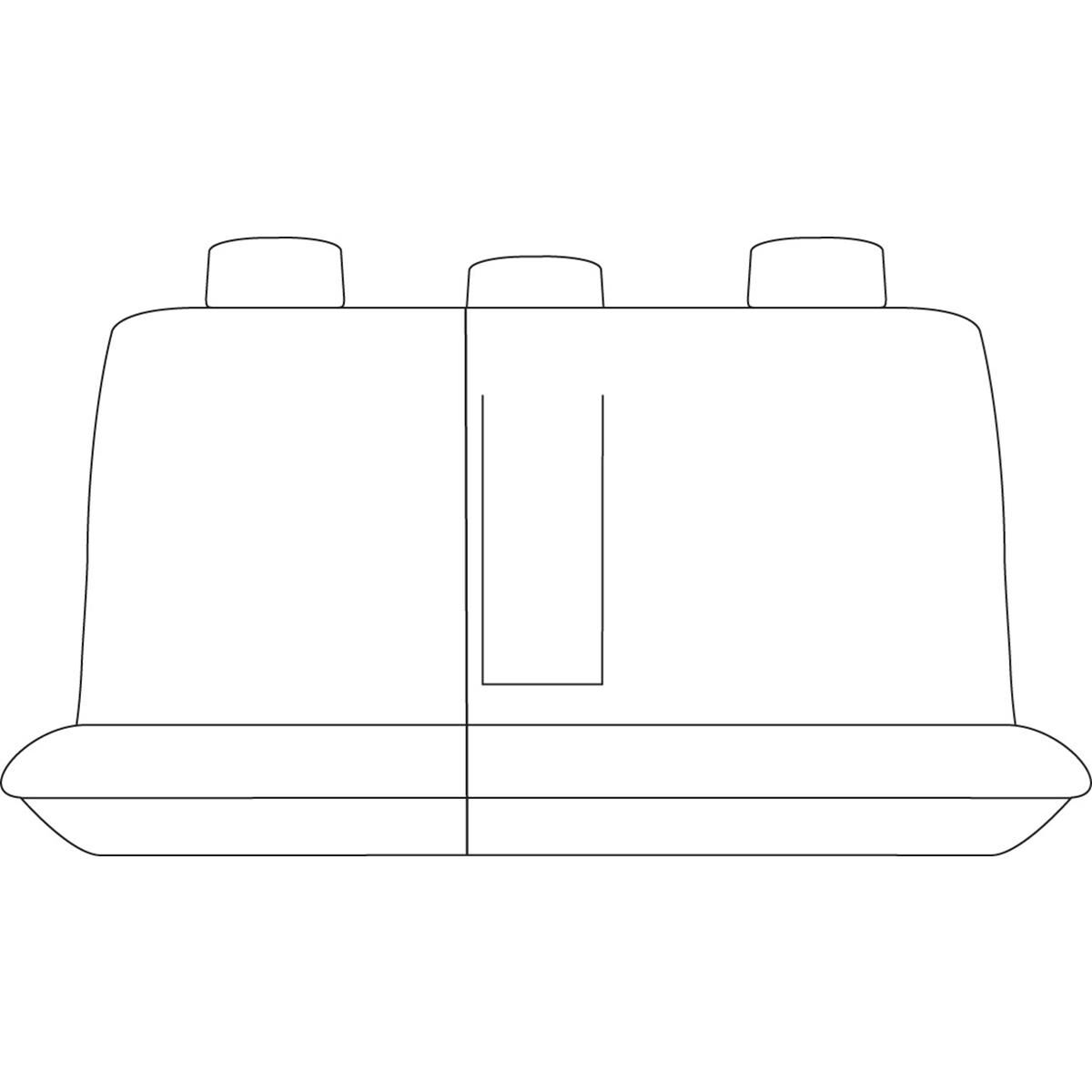 TRADIES CANVAS READY MADE SEAT COVERS - REAR, BLACK, SUITS MITSUBISHI PAJERO SPORT, , scaau_hi-res