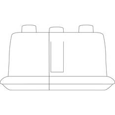 TRADIES CANVAS READY MADE SEAT COVERS - REAR, BLACK, SUITS MITSUBISHI PAJERO SPORT, , scaau_hi-res