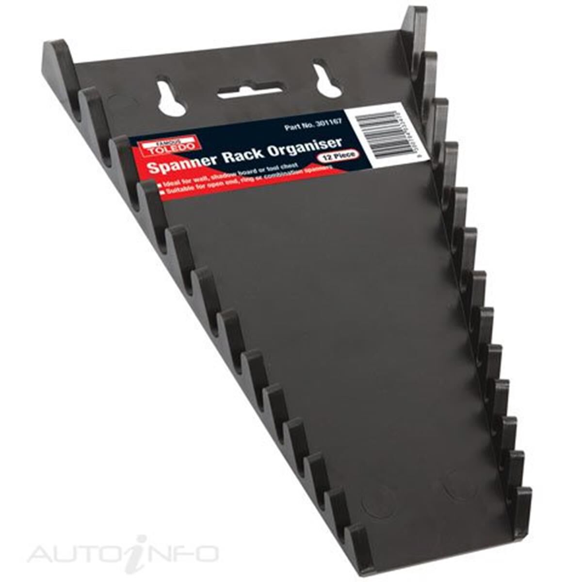 TOLEDO SPANNER RACK ORGANISER 12PC, , scaau_hi-res