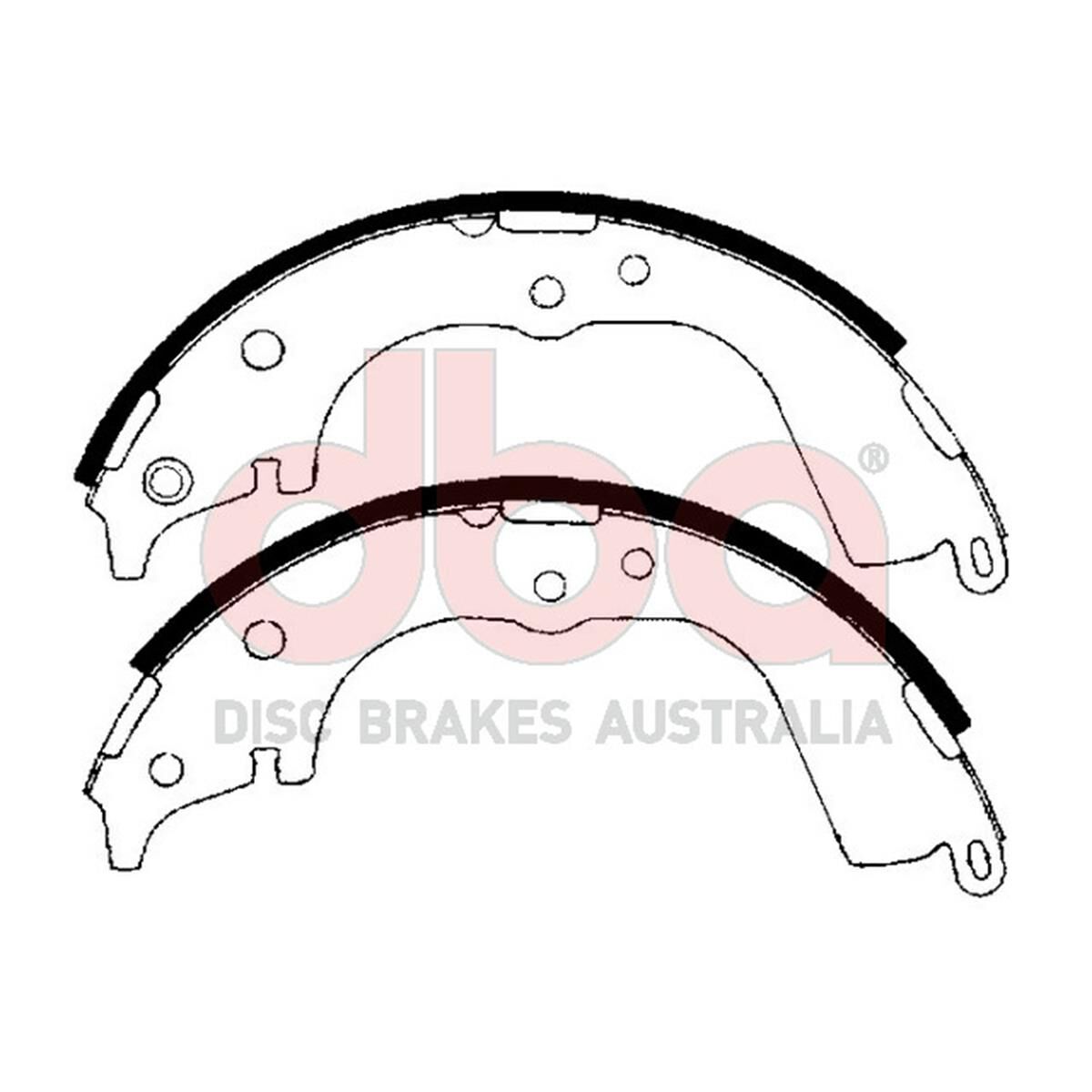 Street Series Brake Shoes [Toyota Hi-Ace/Hi-Lux 270mm], , scaau_hi-res