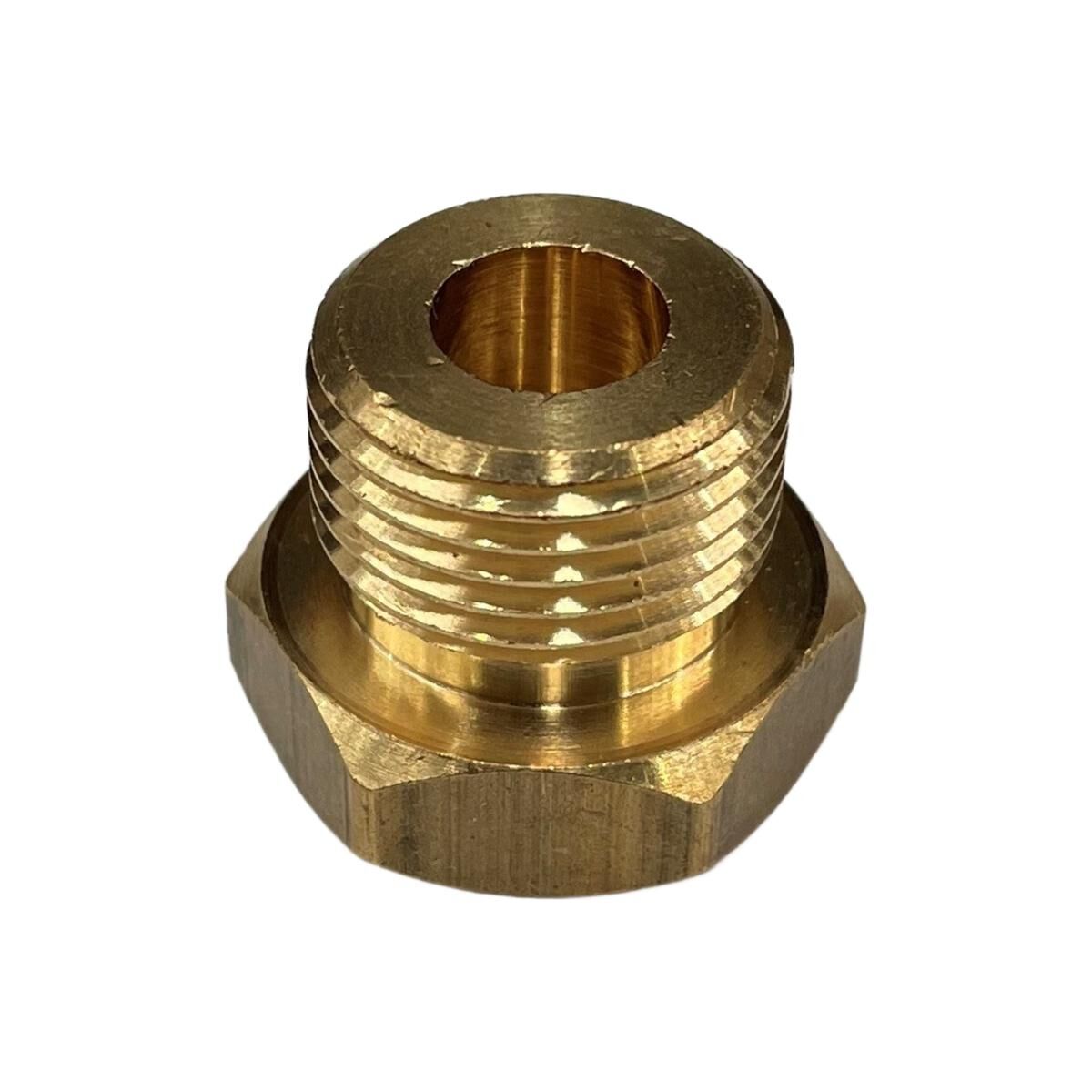 Brass Temp Bush Reducer 1/8 Npt x M18-1.5, , scaau_hi-res