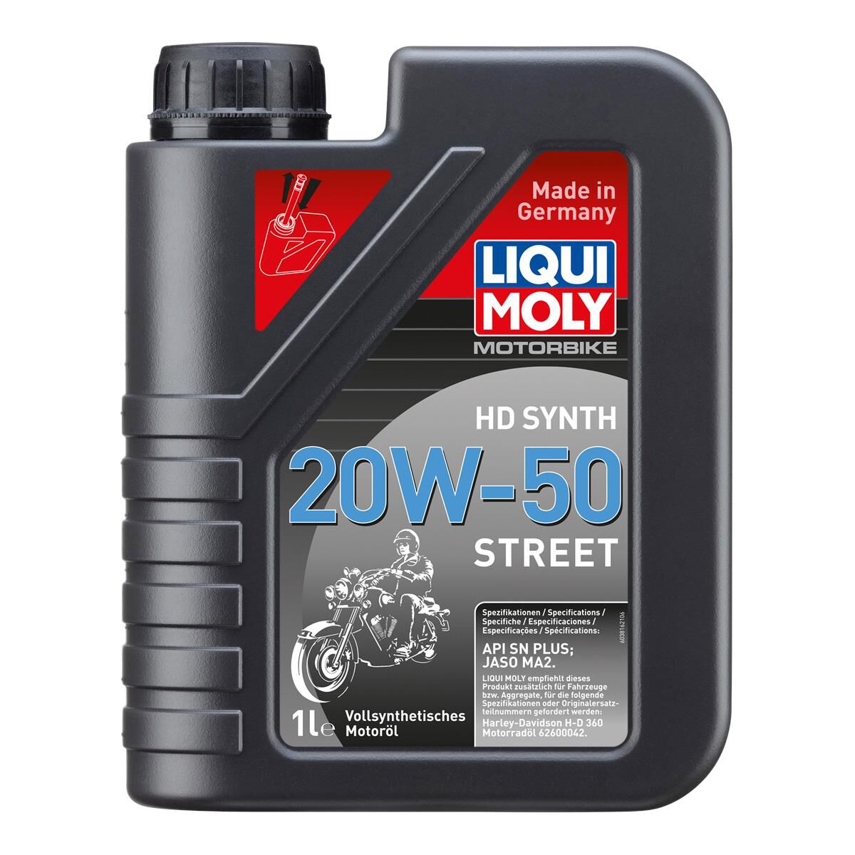 LIQUI MOLY MOTORBIKE HD SYNTH 20W-50 STREET 1L, , scaau_hi-res