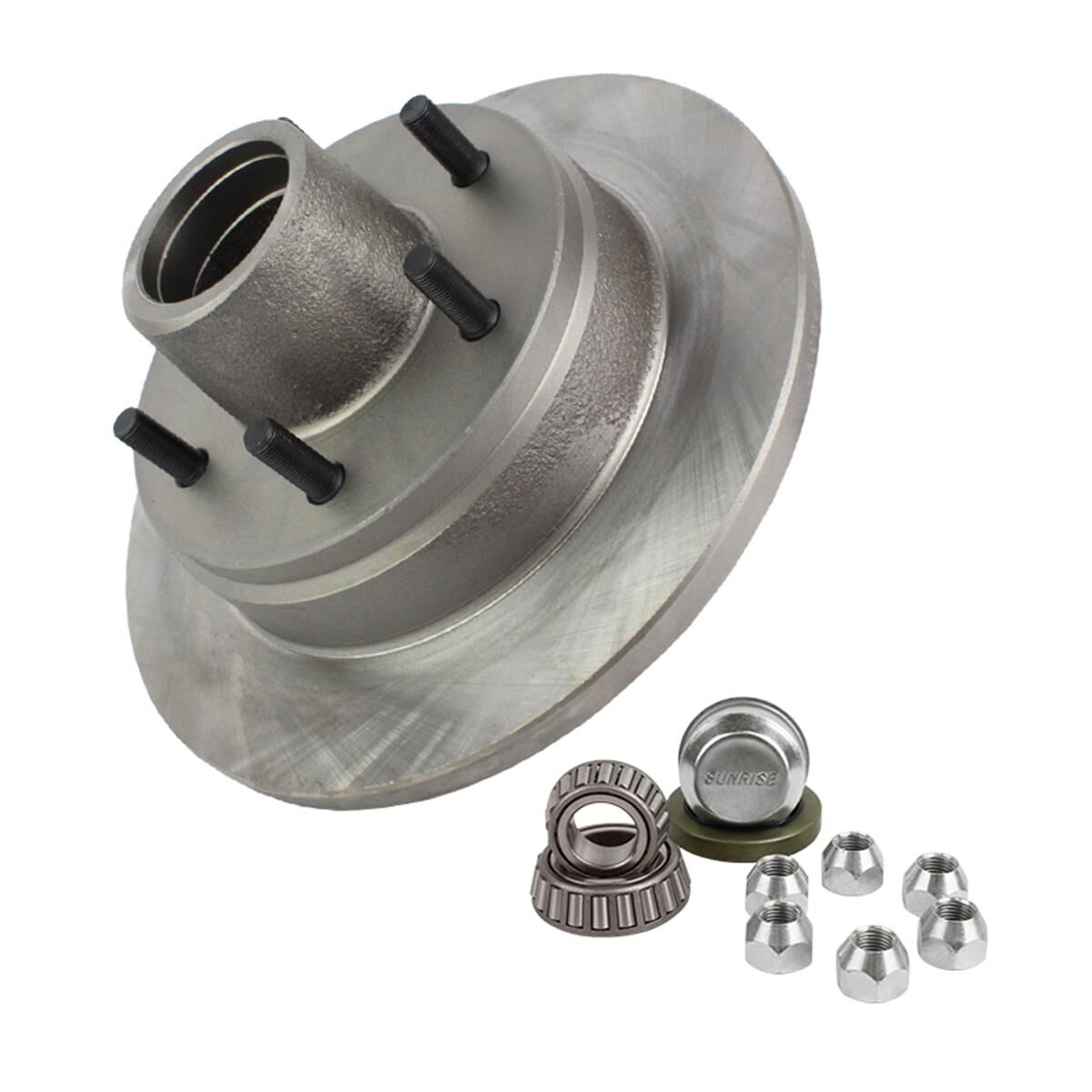 Sunrise Trailer Disc Hub Natural - Landcruiser 6 Stud, 2 Tonne, , scaau_hi-res