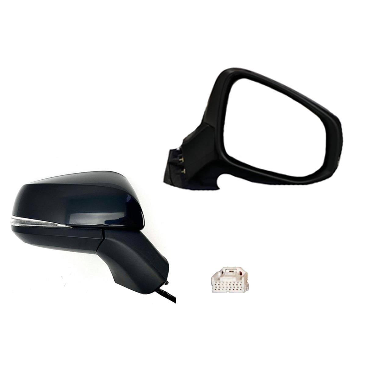 RAV4 AXA50#/MXA50# (12P/16H) 1/19- DOOR MIRROR (+LIGHT+HEATED+FOLDING+BLIND SPOT+PUDDLE LIGHT-CAMERA) BLACK (R), , scaau_hi-res