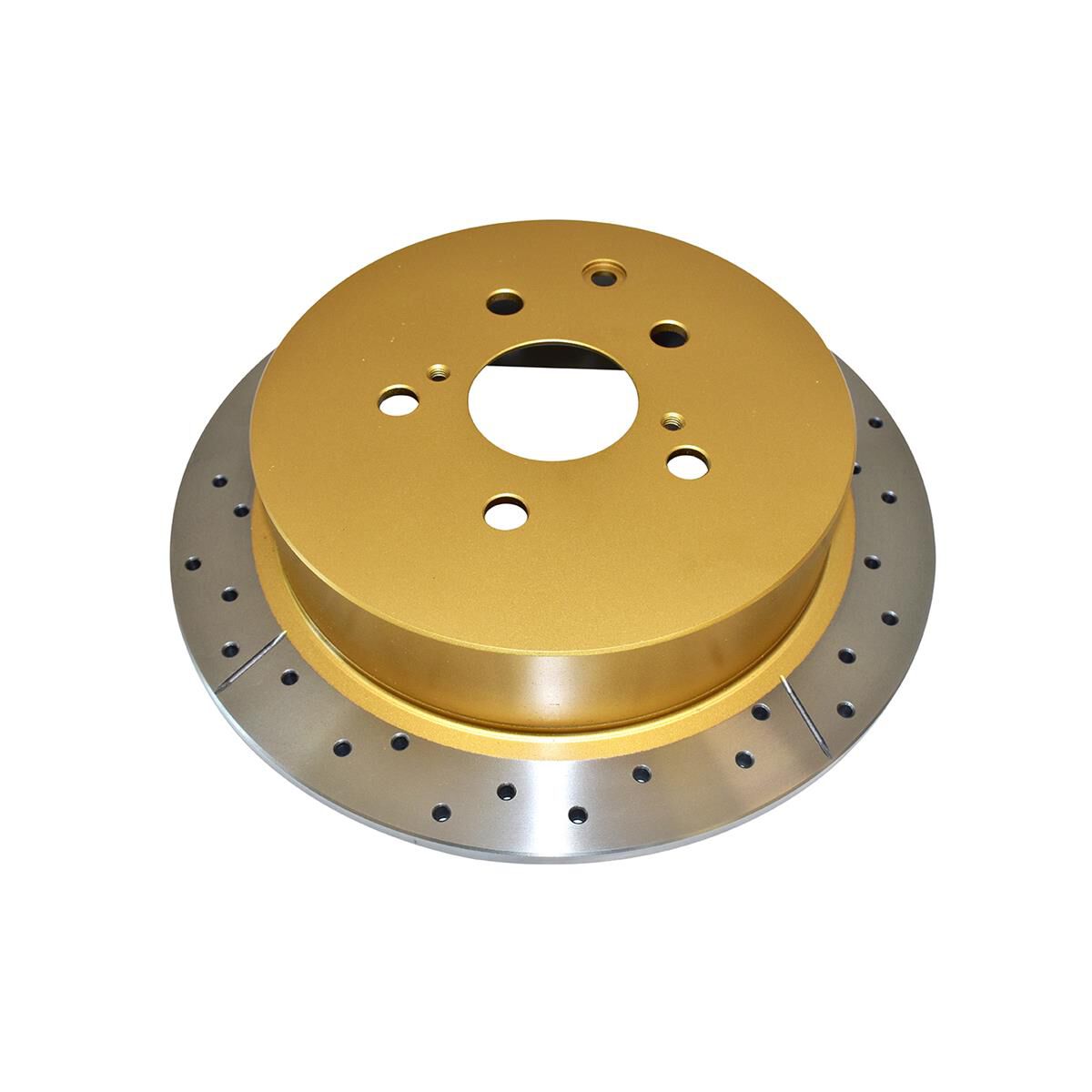 Street Gold Cross-drilled/Slotted [ Toyota Kluger GSU50 GSU55 14-16 R ], , scaau_hi-res