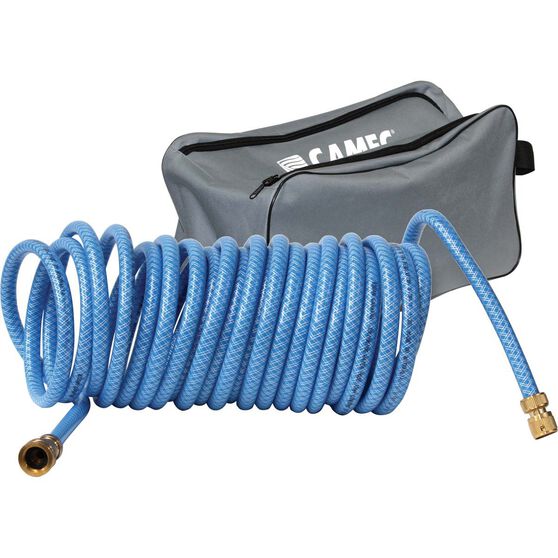 Camec Curly Coil Drinking Water Hose And Back 10m 043223