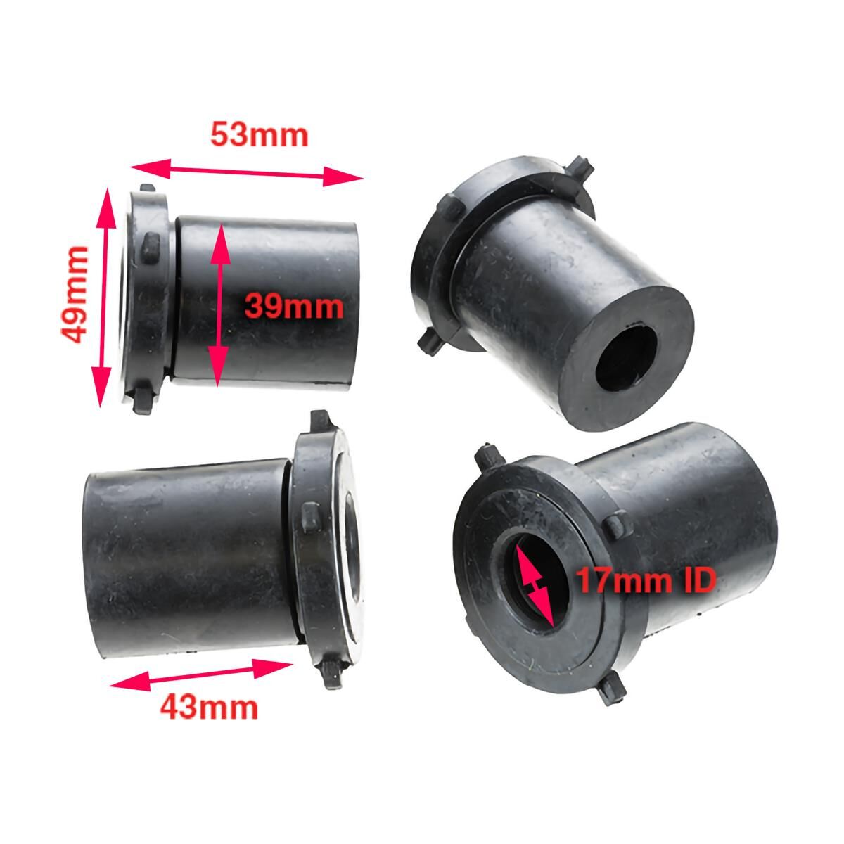 Leaf Spring Bush Kit Rear Shackle Lower Toyota Landcruiser 70 Series, , scaau_hi-res
