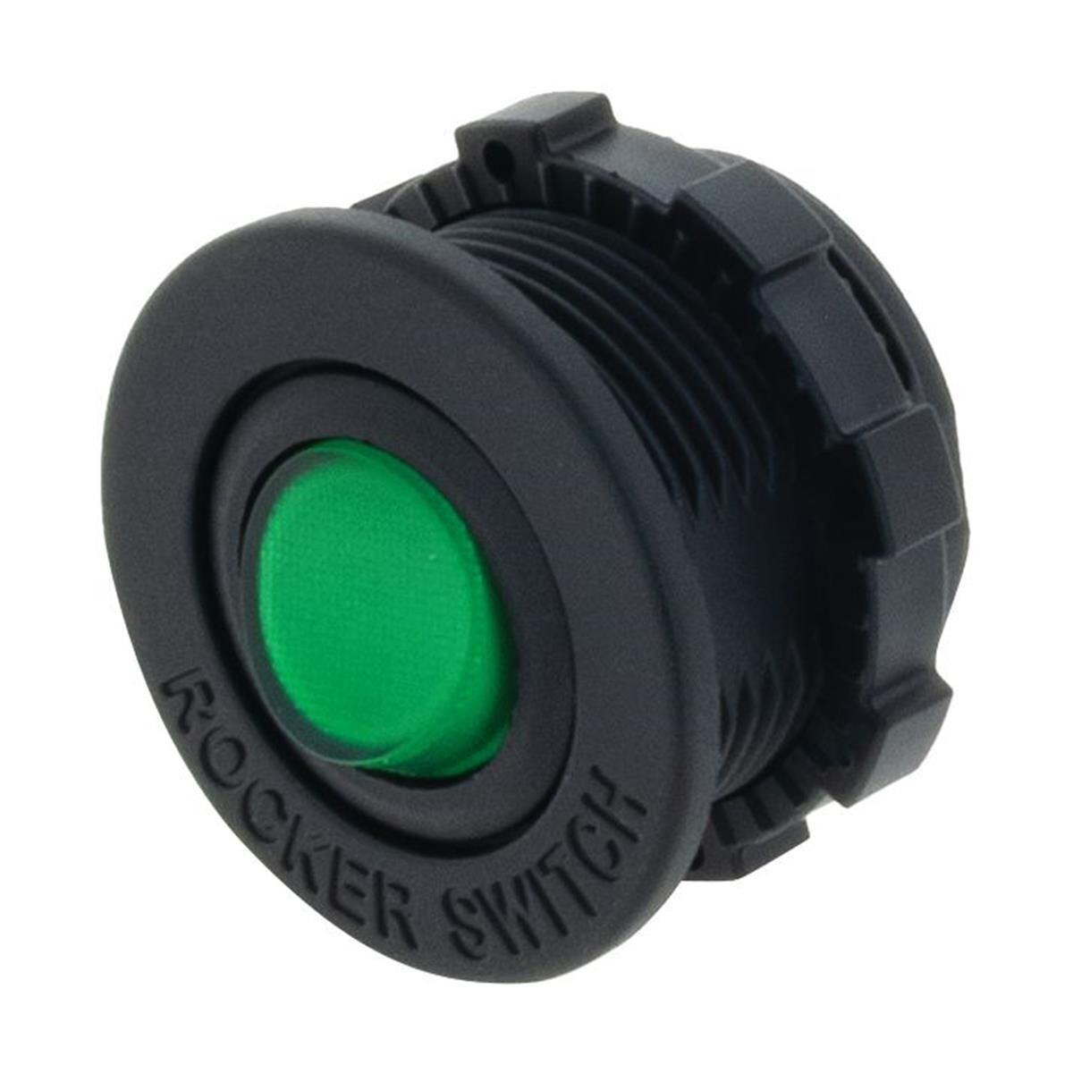 ROCKER SWITCH GREEN LED 12V T/S FLUSH & SURFACE MOUNT HOUS 12V ONLY 16a, , scaau_hi-res