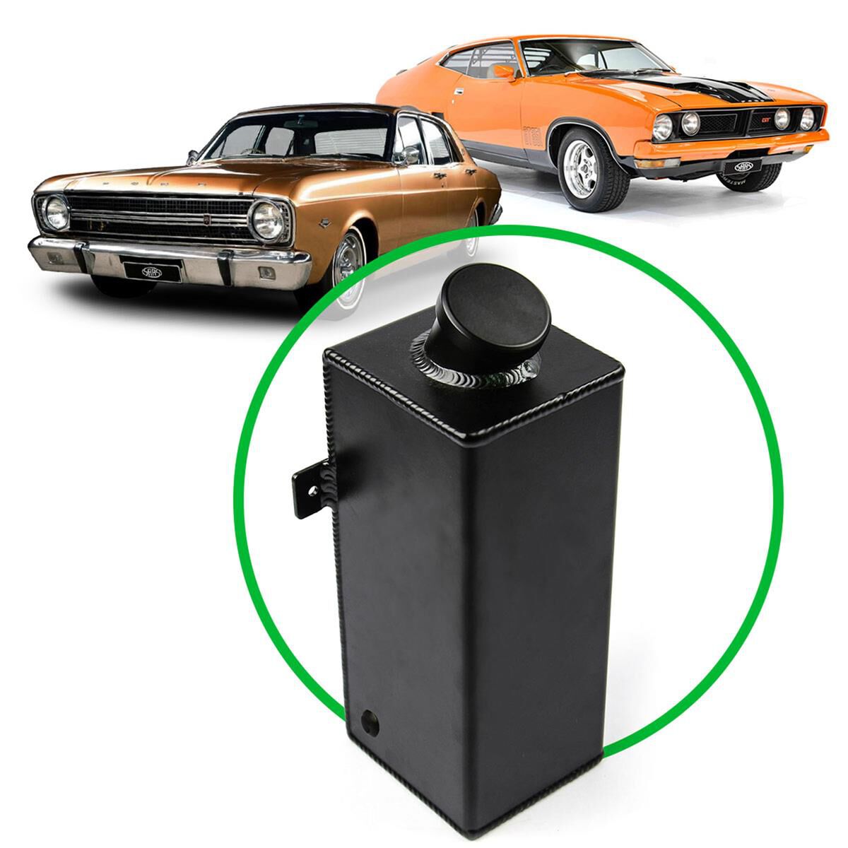 WINDSCREEN WASHER BOTTLE BLACK ALLOY UNIV XR-XC, , scaau_hi-res