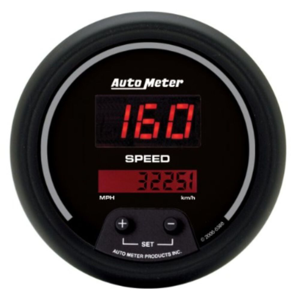 Autometer Digital Speedometer InDash 200 Mph/320Kph