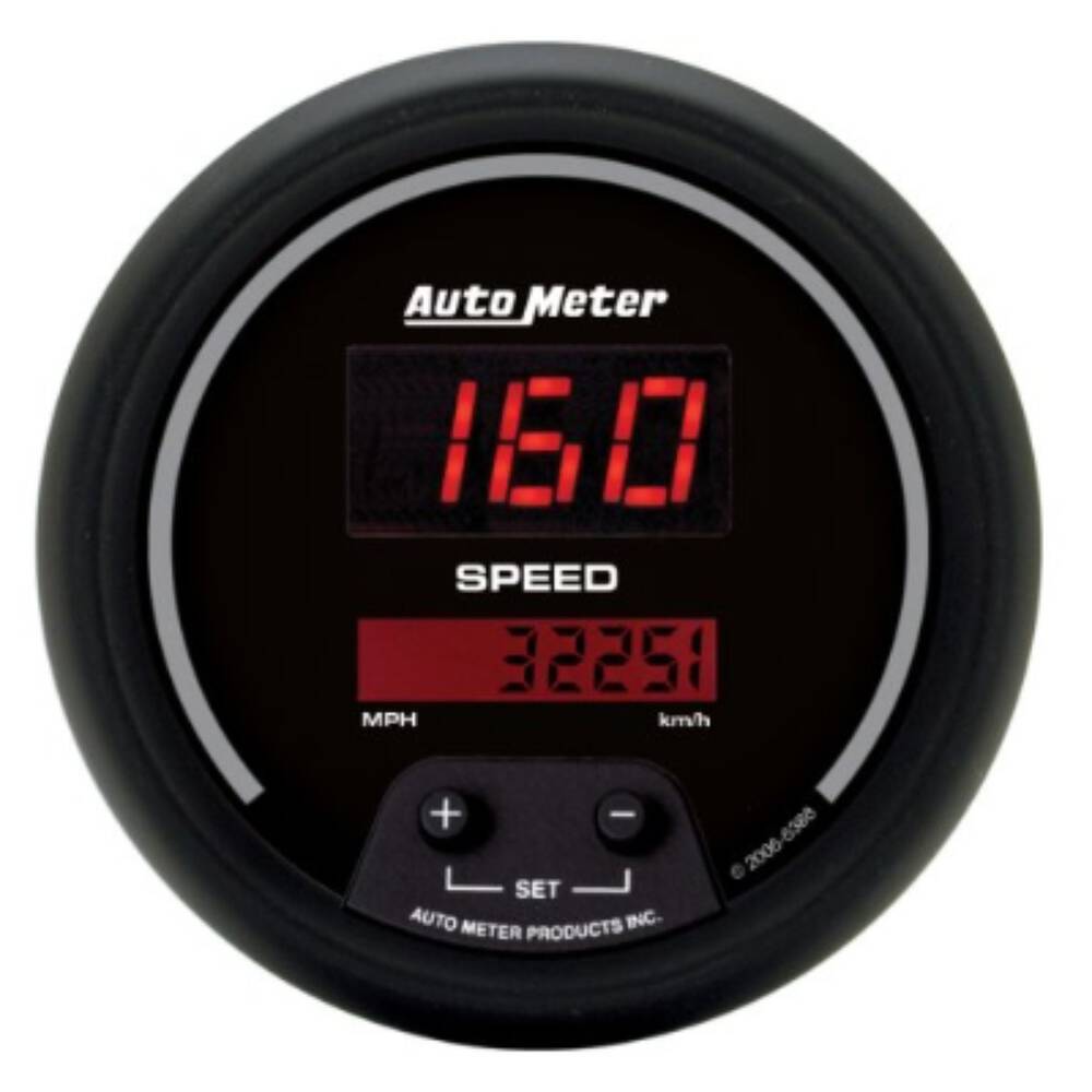 Autometer Sport-Comp Digital Speedometer In-Dash 200 Mph/320Kph ...