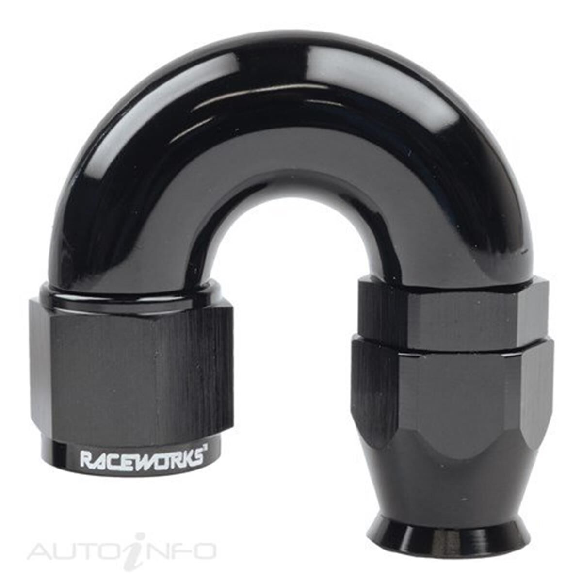 PTFE HOSE END AN-8 180DEG, , scaau_hi-res