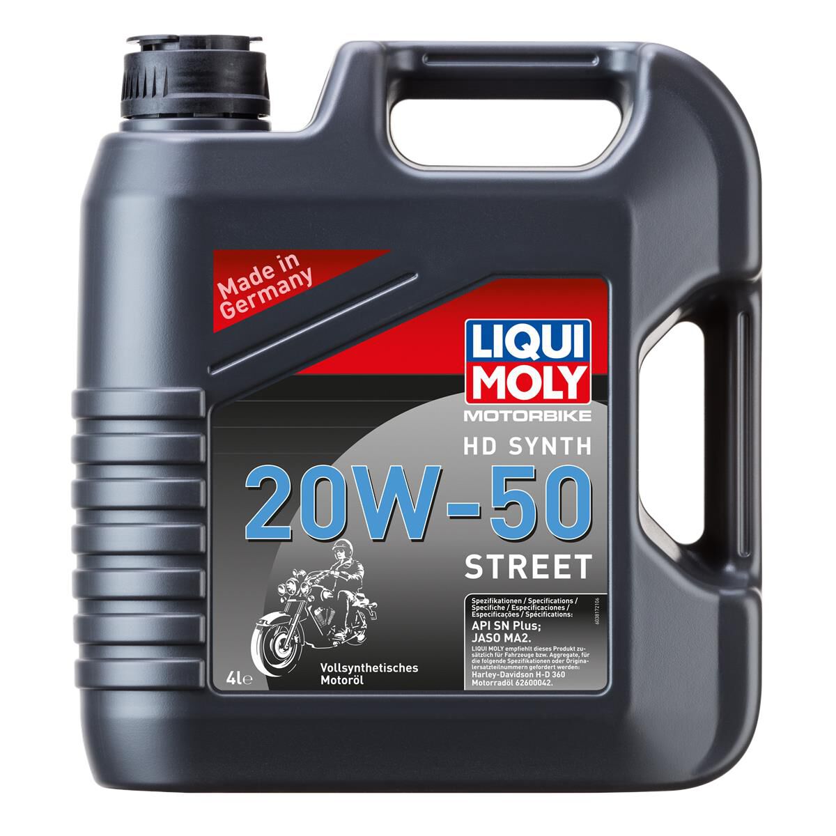LIQUI MOLY MOTORBIKE HD SYNTH 20W-50 STREET 4L, , scaau_hi-res