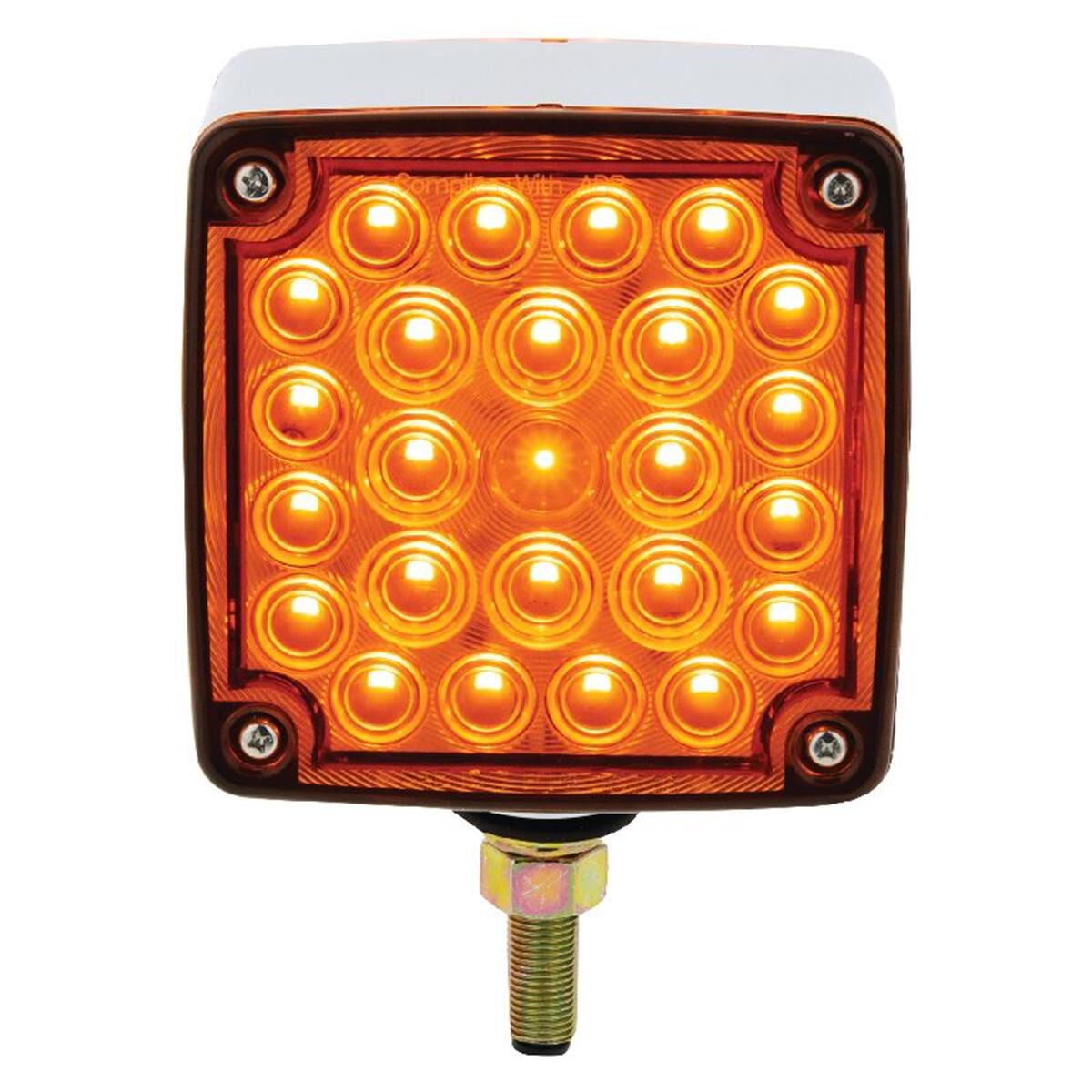 PKT 2 LED FRONT & SIDE INDCATR LAMP 12V SINGLE BOLT MNT 0.3m LEAD, , scaau_hi-res