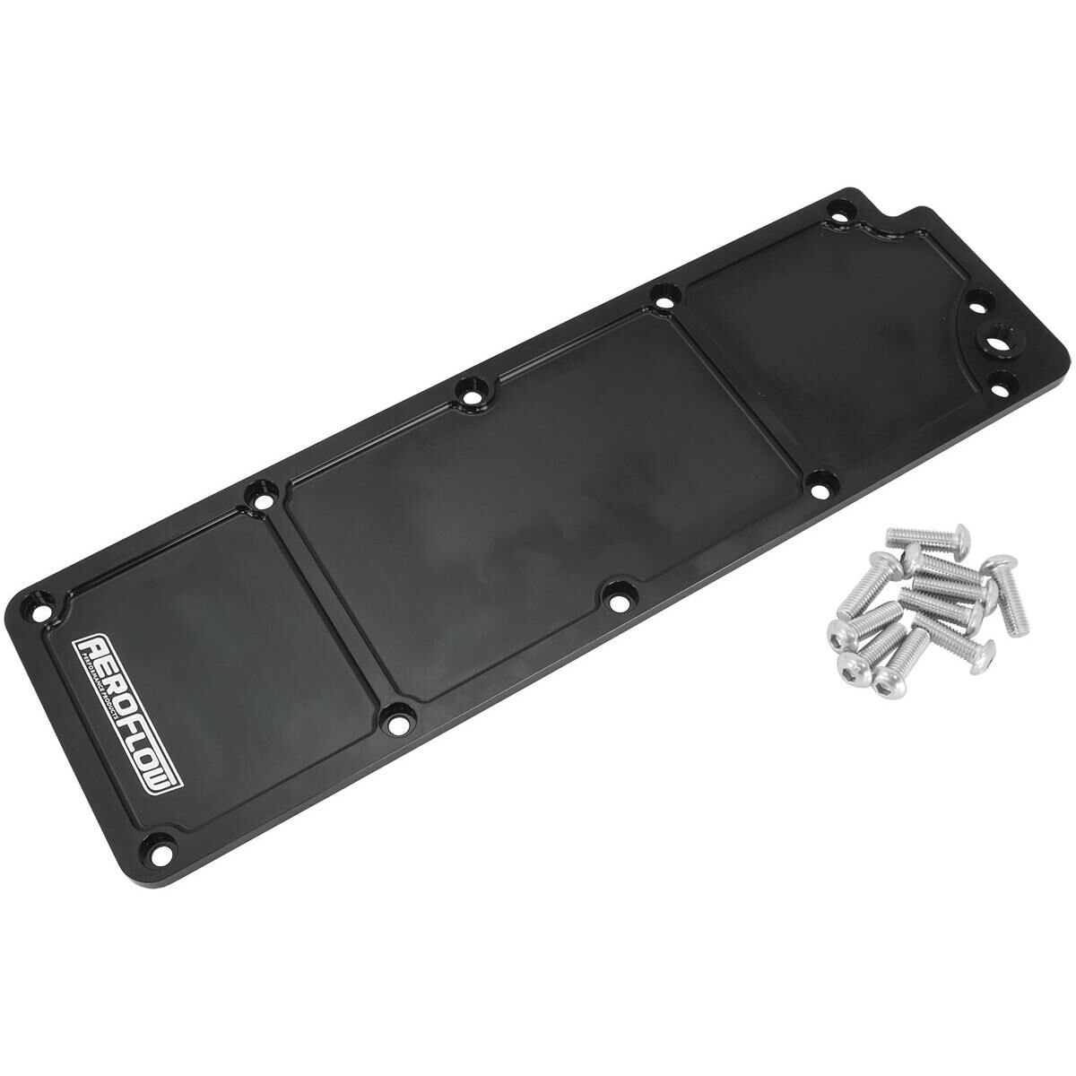 GM LS3 BILLET VALLEY PLATE COVER BLACK LS DOD AFM DELETE, , scaau_hi-res