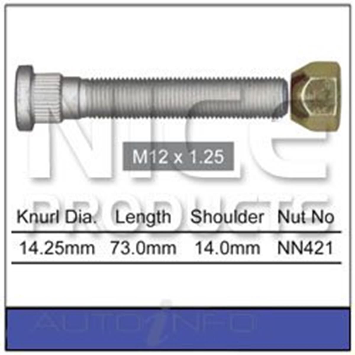 Long Stud & Nut, , scaau_hi-res