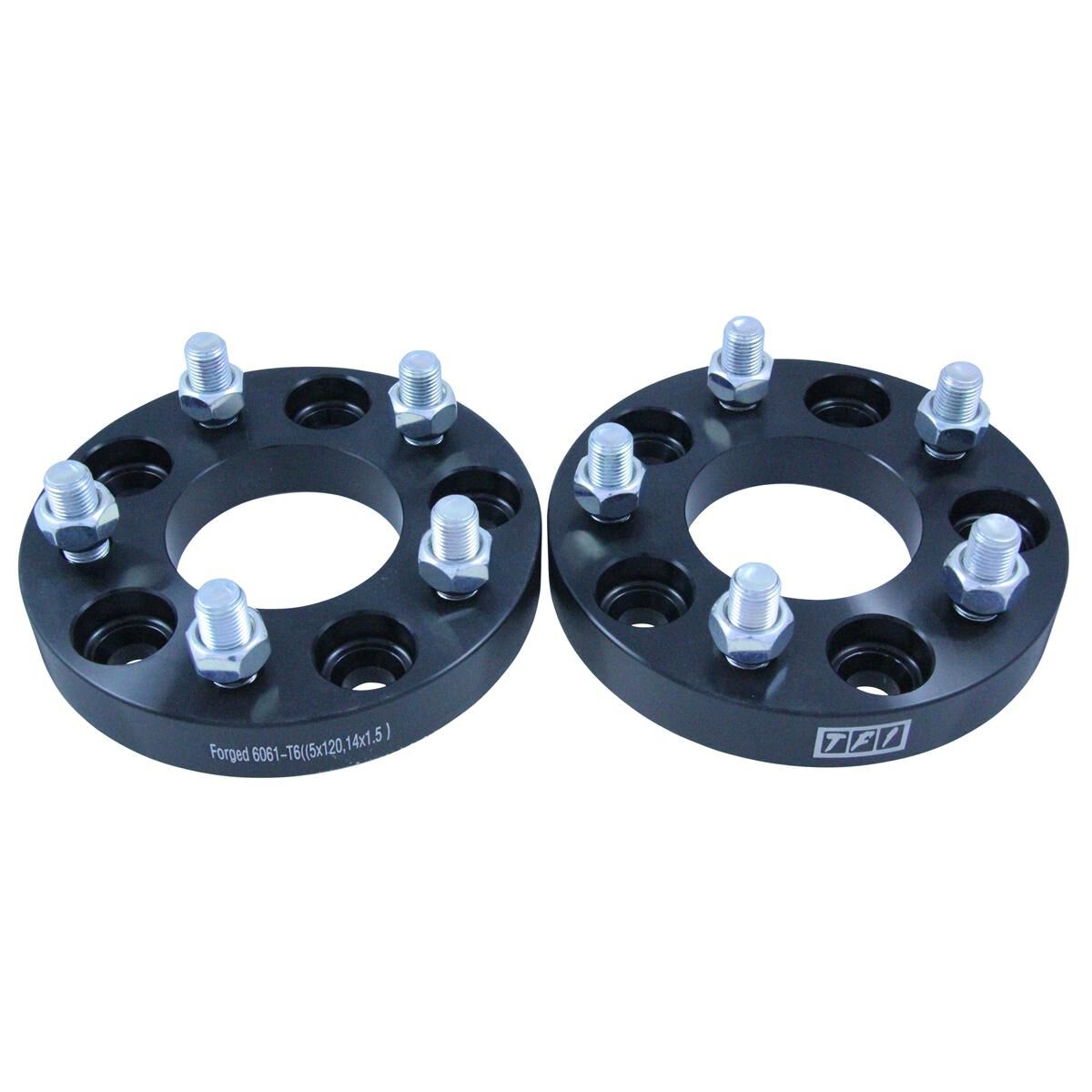 Wheel Spacer Kit 25mm Thick Size 5x120 14x1.5 Stud, , scaau_hi-res