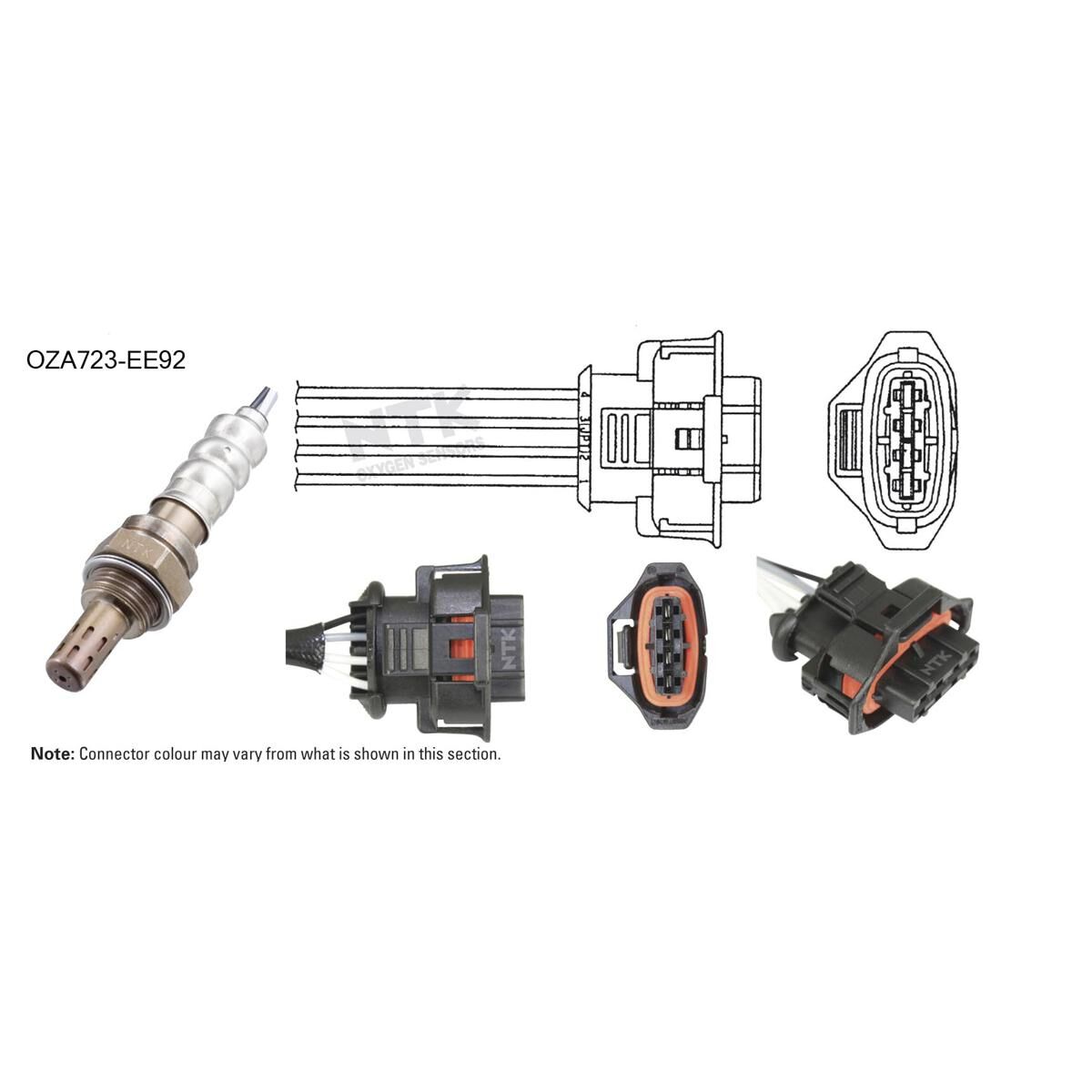 NTK OXYGEN SENSOR - OZA723-EE92, , scaau_hi-res