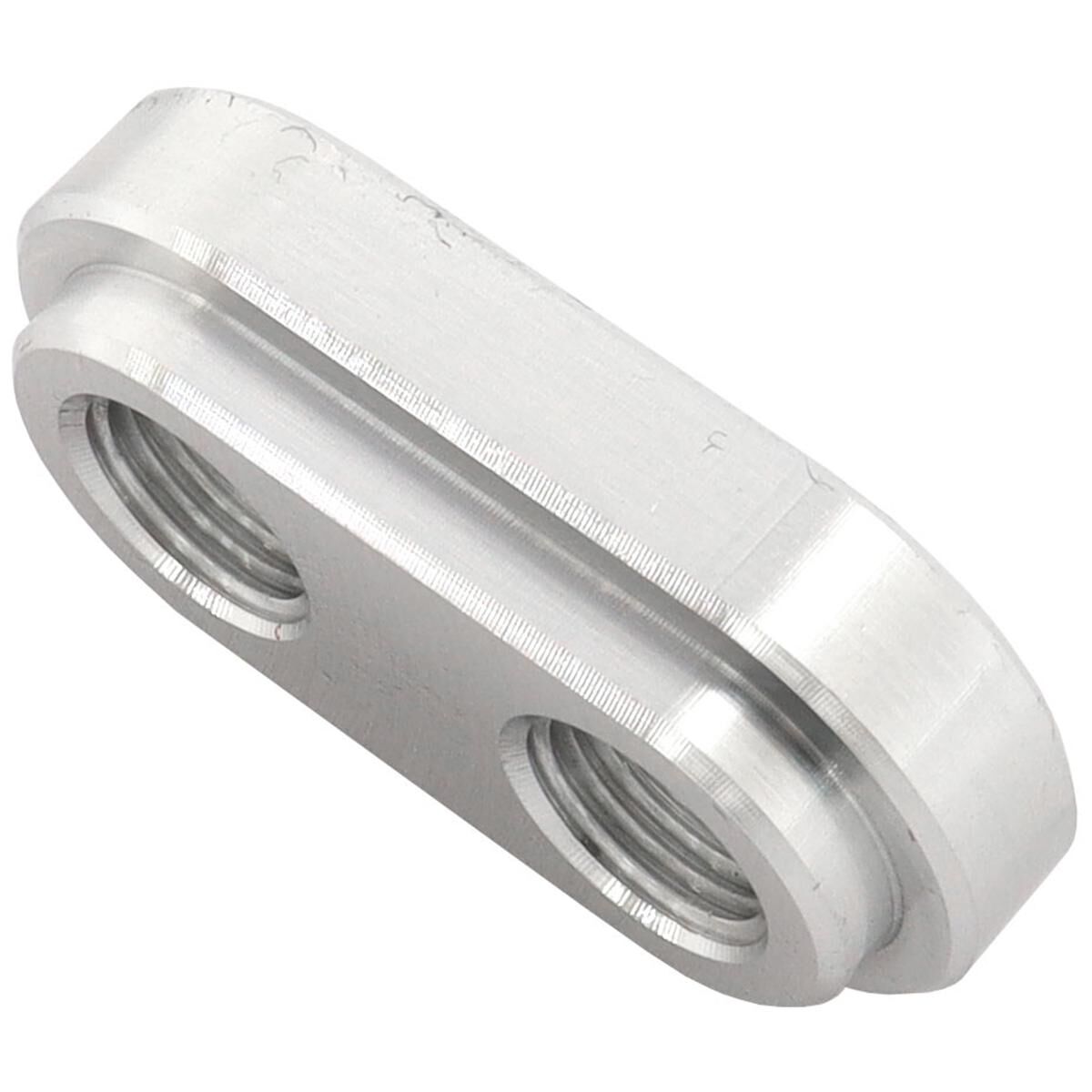 WELD IN ALLOY PLATE 1/8" NPT X 2 PORTS VACUUM INTERCOOLER, , scaau_hi-res