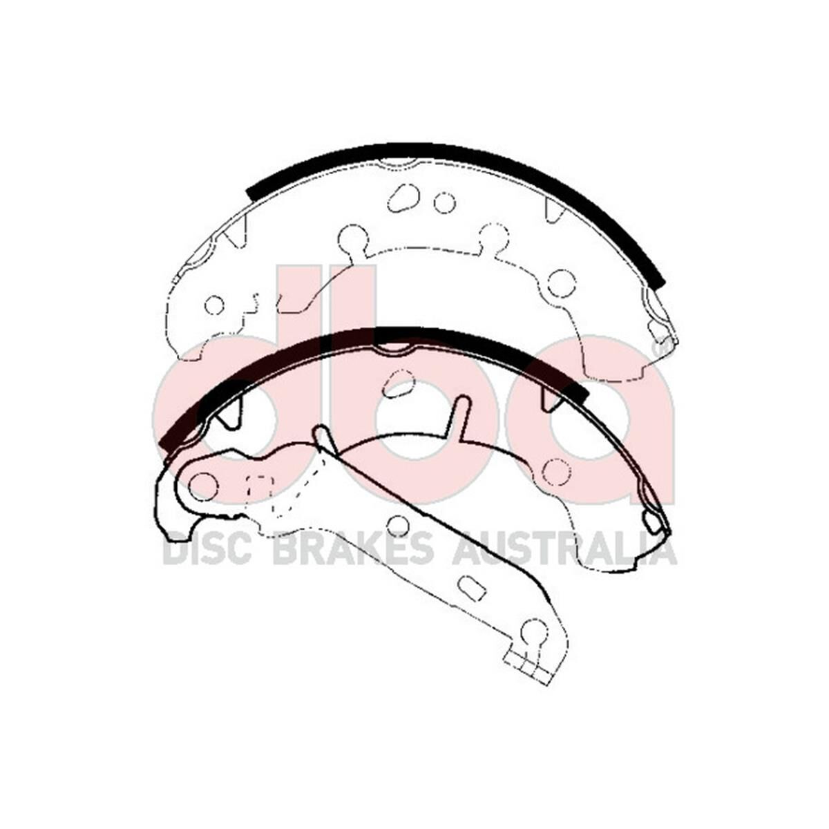 Street Series Brake Shoes [Ford Fiesta/Mazda 2 203.2mm], , scaau_hi-res