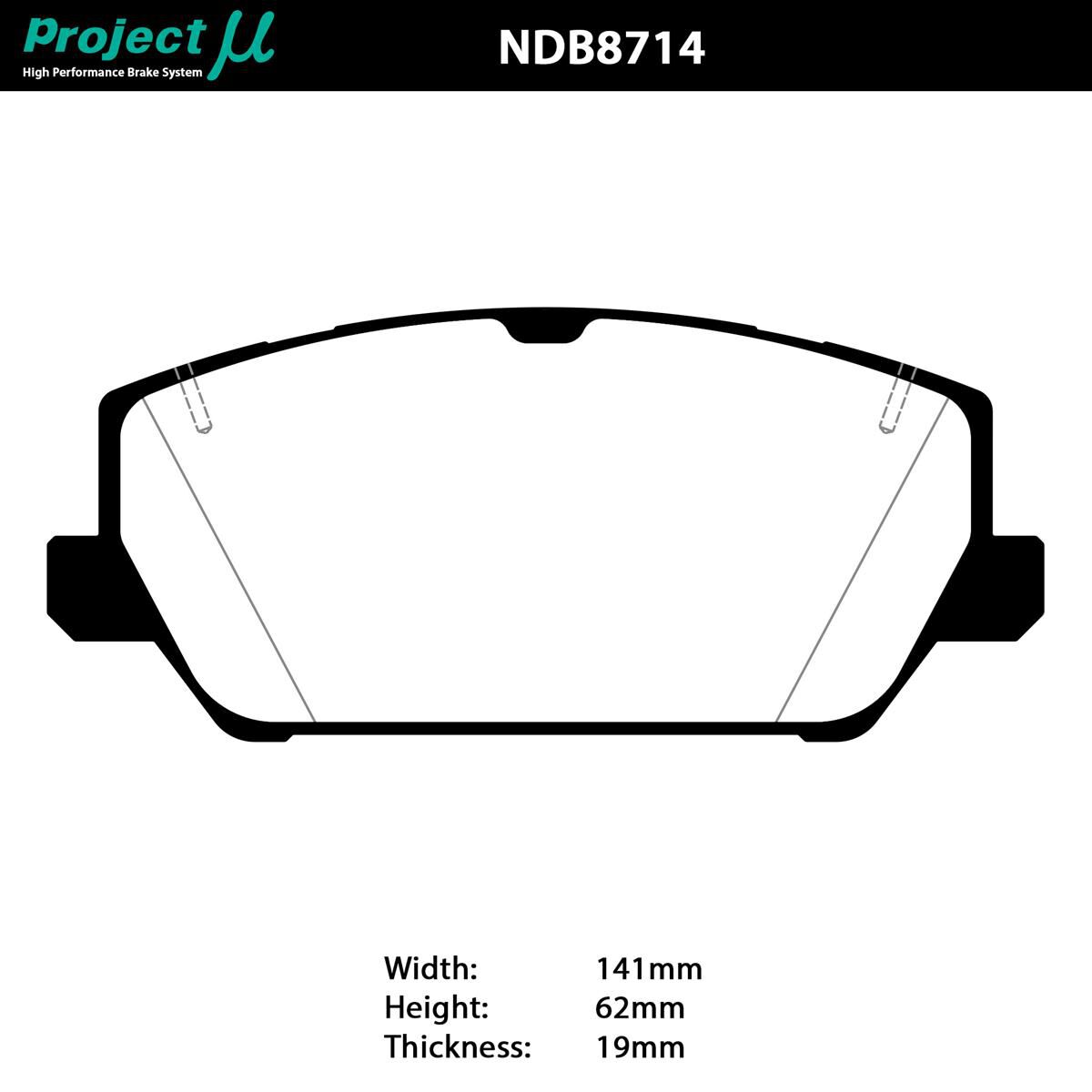 PROJECT MU NS-EP BRAKE PAD SETHYUNDAI I30N (ALL VARIANTS)FRONT, , scaau_hi-res