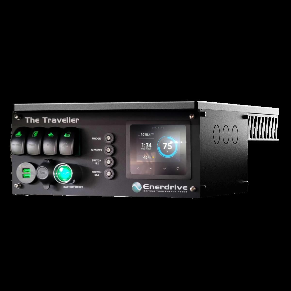 TRAVELLER POWER SYSTEM WITH SIMARINE BATTERY MONITORING - RIGHT MOUNT, , scaau_hi-res