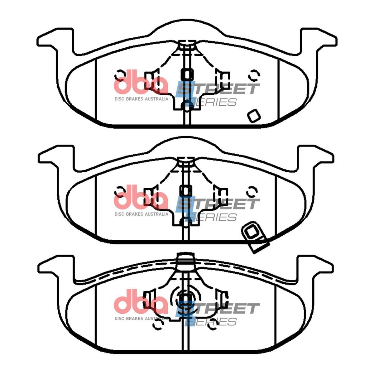 DBA SS STREET SERIES BRAKE PADS [ MG3 1.5L 2011 ON F ], , scaau_hi-res
