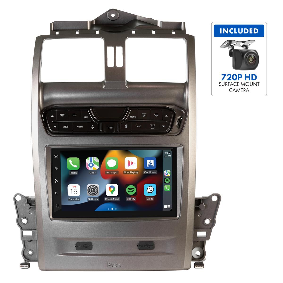 7" MULTIMEDIA RECEIVER TO SUIT FORD FALCON BA-BF & TERRITORY SX-SY (GREY), , scaau_hi-res