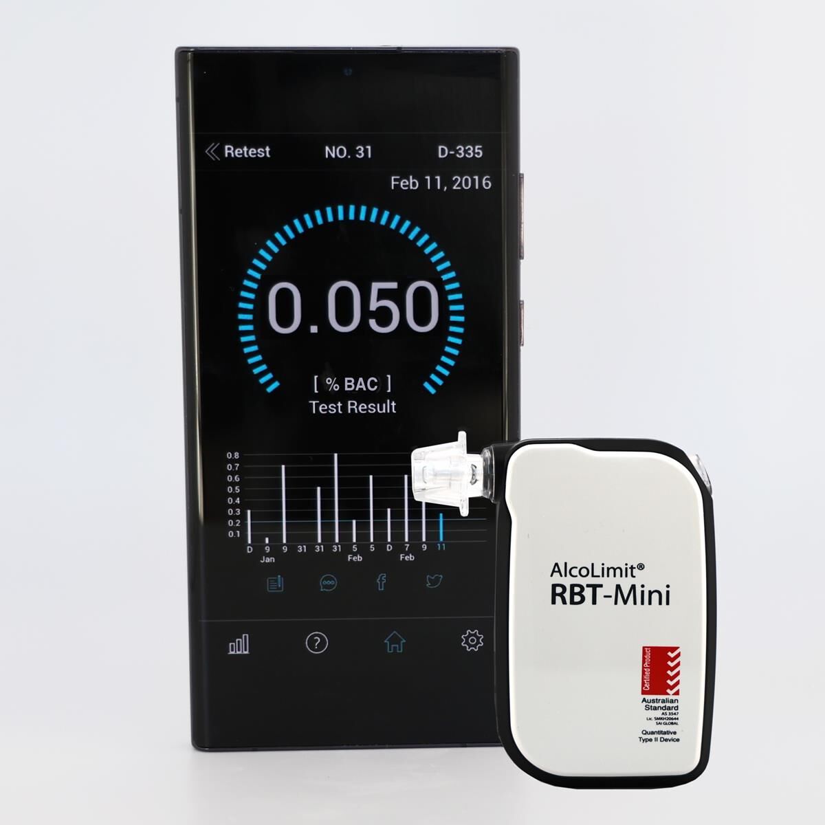 ALCOLIMIT RBT MINI BREATHALYSER, , scaau_hi-res
