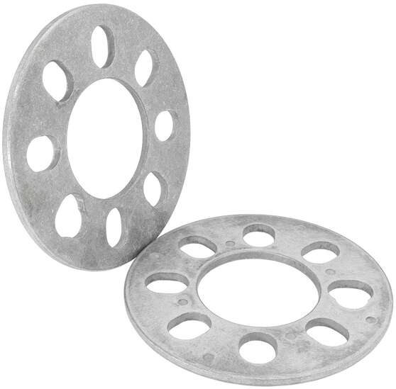 SLIP ON WHEEL SPACERS 1/4" 6.3MM PAIR ALLOY 4 X 4.5" BC, , scaau_hi-res