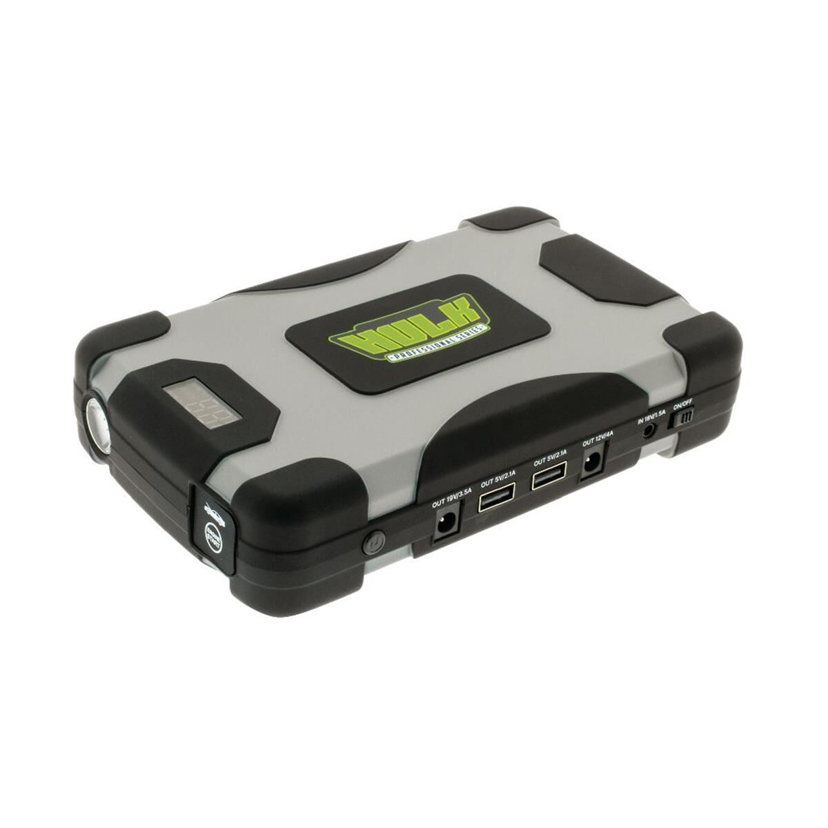 LITHIUM-COBALT JUMP STARTER 18,000mAh W/LED DISPLY, CARRY CASE, FLASH LIGHT, 12V PWR SUP, , scaau_hi-res