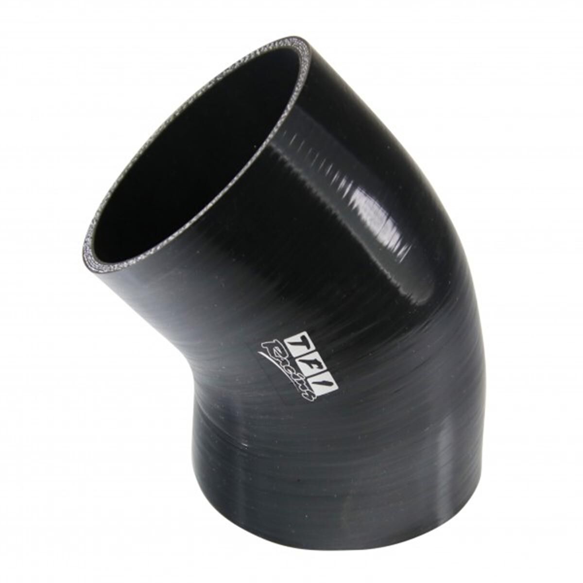 Silicone Hose Black 45 Deg Elbow ID 4 Inch; Leg Length 50mm; Wall Size 4mm, , scaau_hi-res